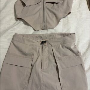 SHEIN Taupe Two-Piece Set